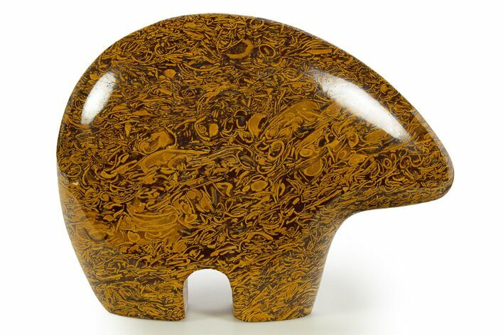 Carved Mirium Jasper Zuni Bear- India #344808